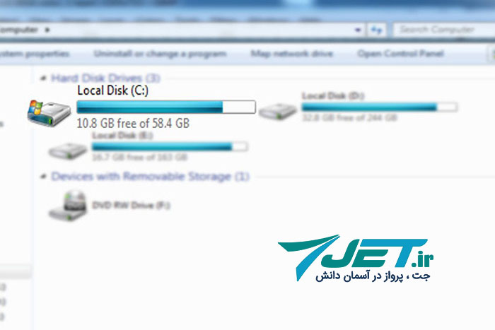 چطور فضای درایو C را گسترش دهیم؟