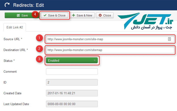 رفع خطای 404 در جوملا