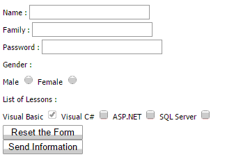 آموزش html تگ input